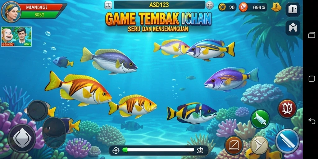 Tangkapan layar gameplay Tembak Ikan yang menarik dan seru.