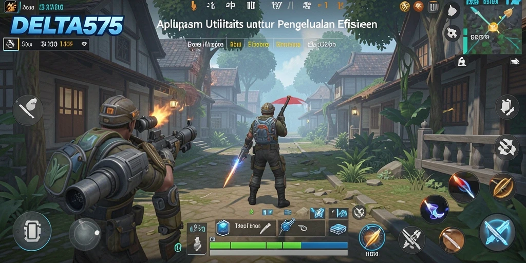 Screenshot utama DELTA575 menampilkan fitur pengelolaan utilitas yang efisien.
