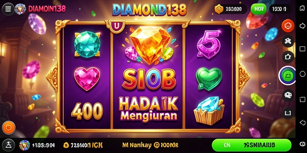 Tampilan screenshot gameplay seru DIAMOND138 dengan berbagai fitur slot.