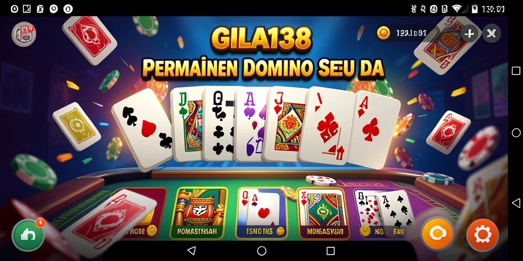 Tampilan gameplay seru dari GILA138, permainan Domino yang mengasyikkan.