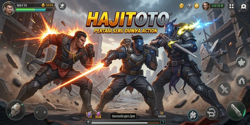 Screenshot menampilkan aksi seru di dalam game HAJITOTO.