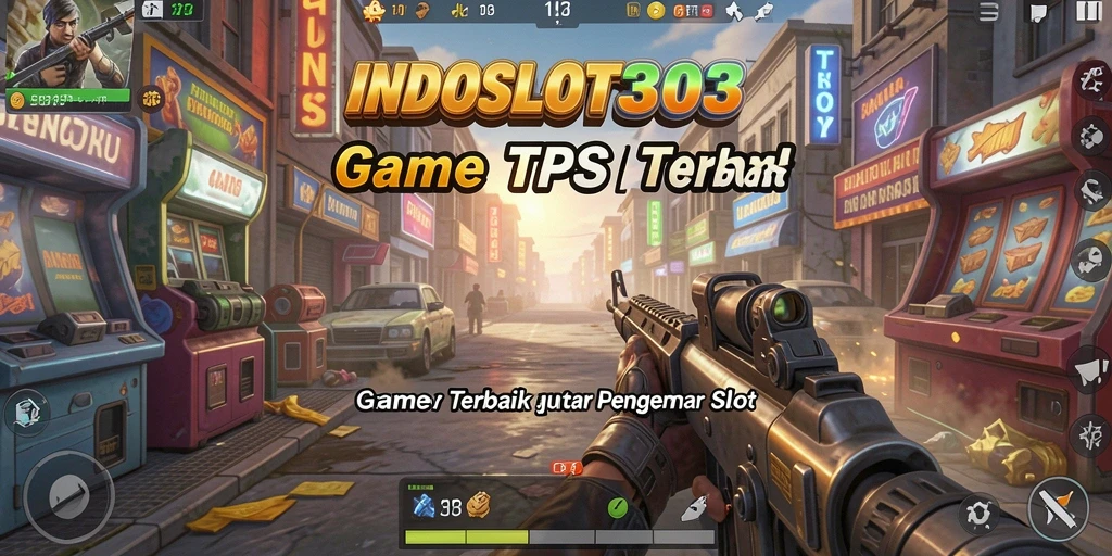 Screenshot INDOSLOT303 menampilkan gameplay TPS yang seru dan menantang.