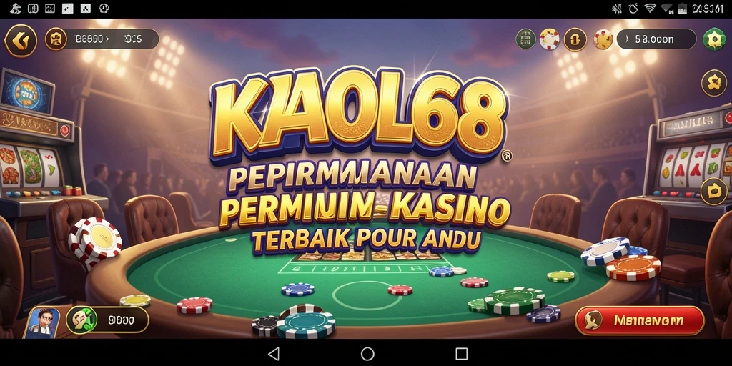 Screenshot menunjukkan gameplay menarik dan atmosfer kasino yang mendebarkan.