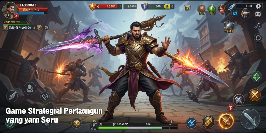 Tampilan gameplay seru di KAOSTOGEL saat bertempur.