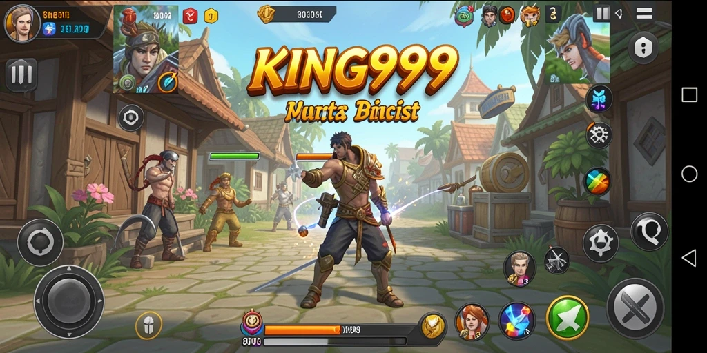 Screenshot utama KING999 menampilkan aksi gameplay simulasi yang mendebarkan.