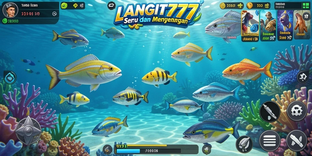 Tampilan gameplay LANGIT777 yang seru dan penuh warna.