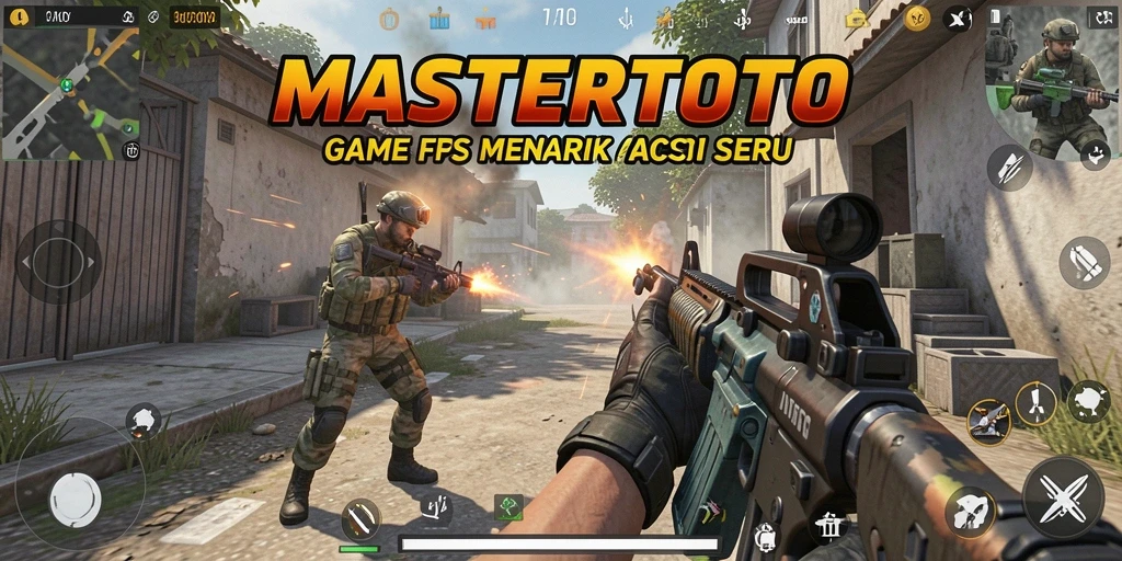 Screenshot gameplay MASTERTOTO yang menampilkan aksi seru di medan perang.