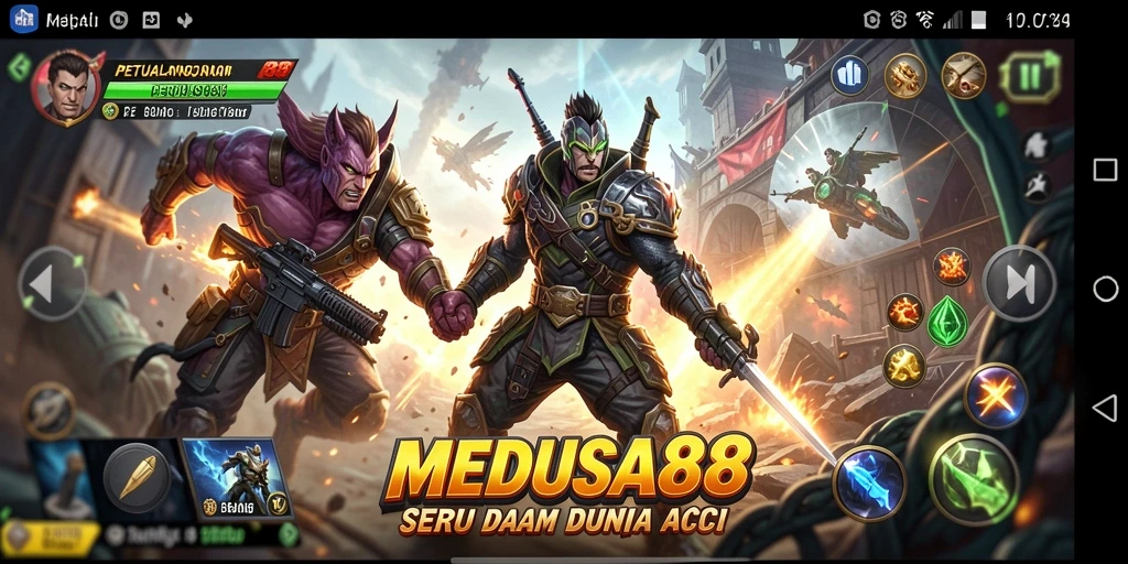 Gameplay aksi intens di MEDUSA88 yang penuh tantangan.