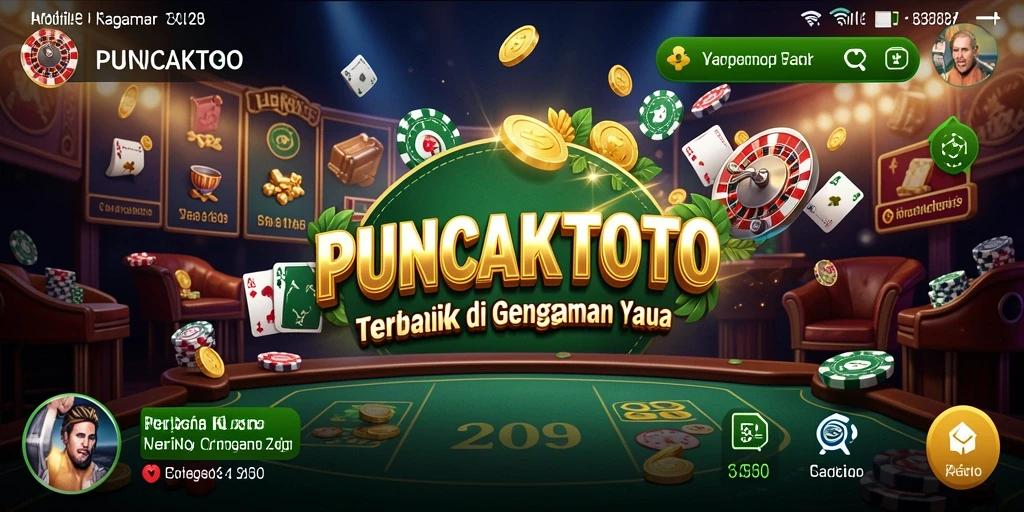 Tampilan gameplay menarik PUNCAKTOTO dengan berbagai pilihan permainan kasino.