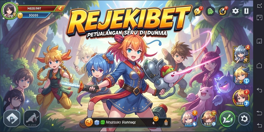 Tampilan menarik dari gameplay <strong>REJEKIBET</strong> dengan karakter anime.