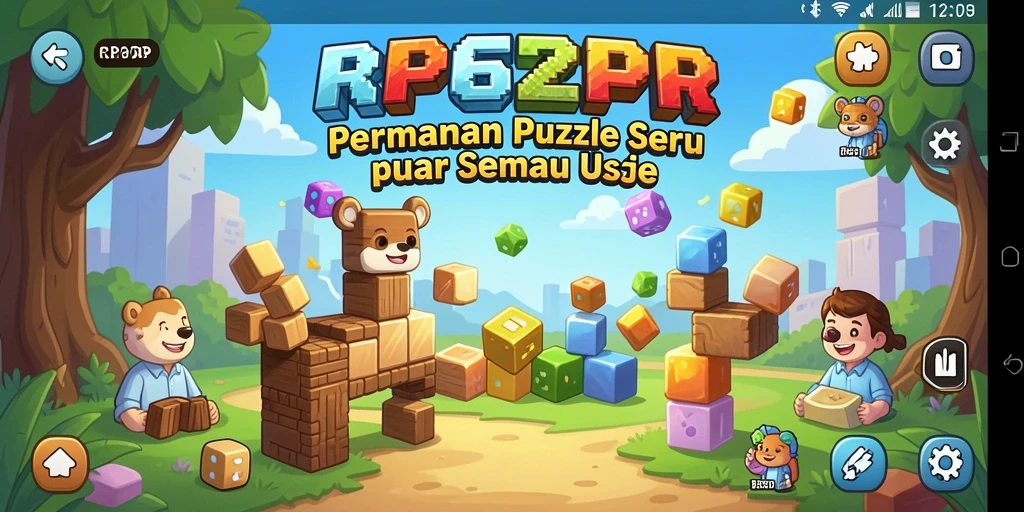 Tampilan gameplay Puzzle RP62RP yang seru dan menantang.