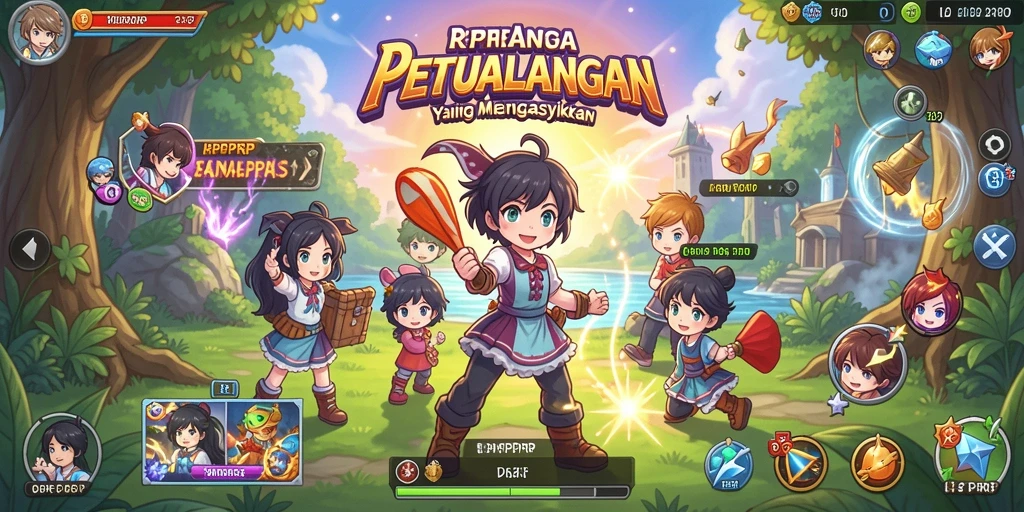 Tampilan gameplay menarik dari RPRPRP yang seru dan dinamis.