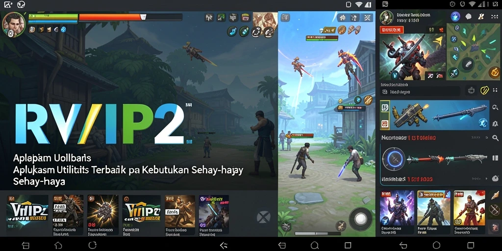 Tampilan utama RVIP2 menunjukkan fitur-fitur utilitas yang praktis dan efisien.