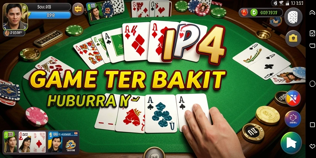 Tampilan utama gameplay SVIP4 dengan kartu Gaple yang mengasyikkan.