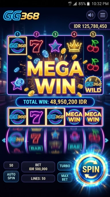 Screenshot menampilkan fitur rekomendasi aplikasi di gg368.